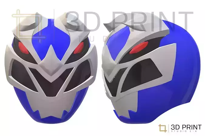 Power Rangers Dino Fury Blue Ranger helmet