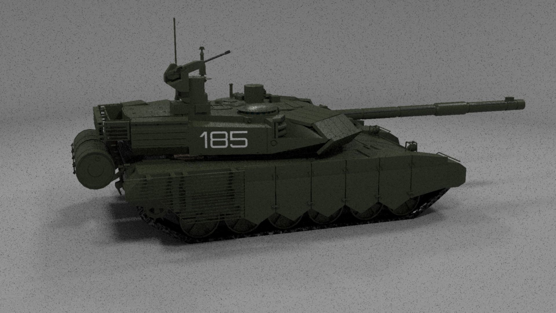 Clean T90MS Main Battle Tank Low-poly 3D model_24