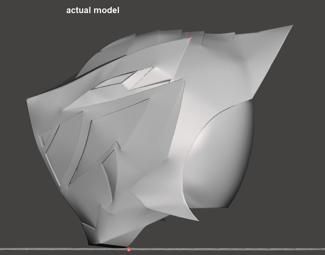 Power Rangers Dino Fury Gold Ranger helmet  3D print model_4