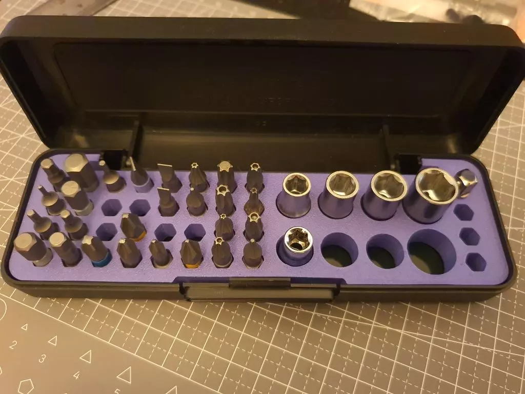 Maglite Case Bit and Socket Holder Insert 3D print model_0