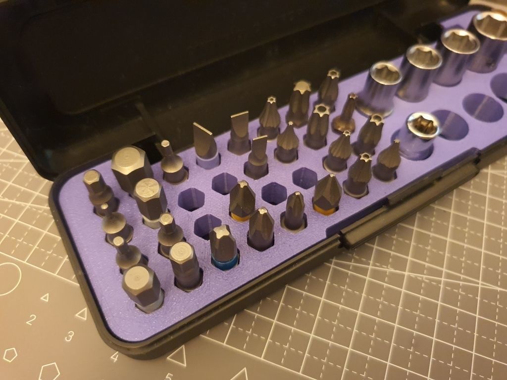 Maglite Case Bit and Socket Holder Insert 3D print model_2