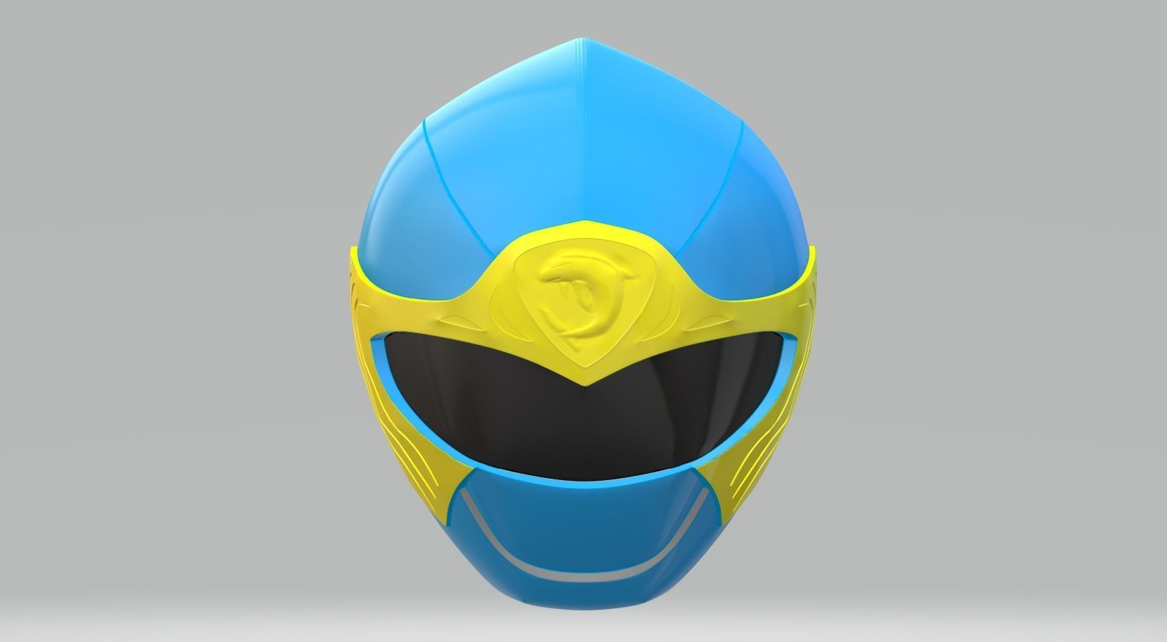 Power Rangers Ninja Storm Blue Ranger helmet 3D print model_2
