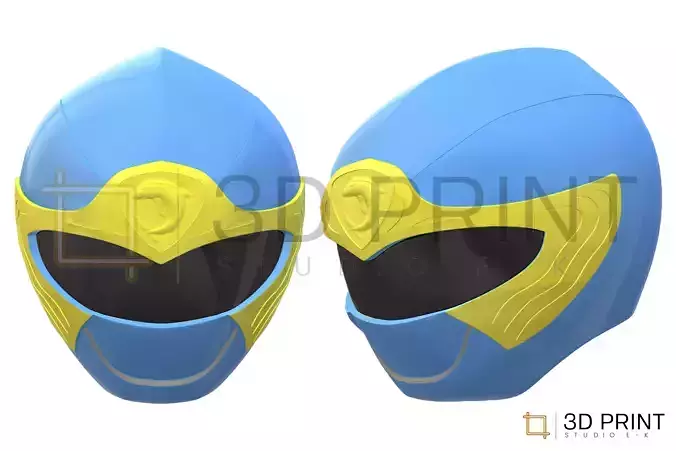 Power Rangers Ninja Storm Blue Ranger helmet 3D print model Power Rangers Ninja Storm Blue Ranger helmet 3D print model