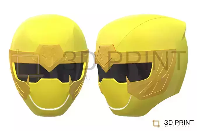 Power Rangers Ninja Storm Yellow Ranger helmet 3D print model