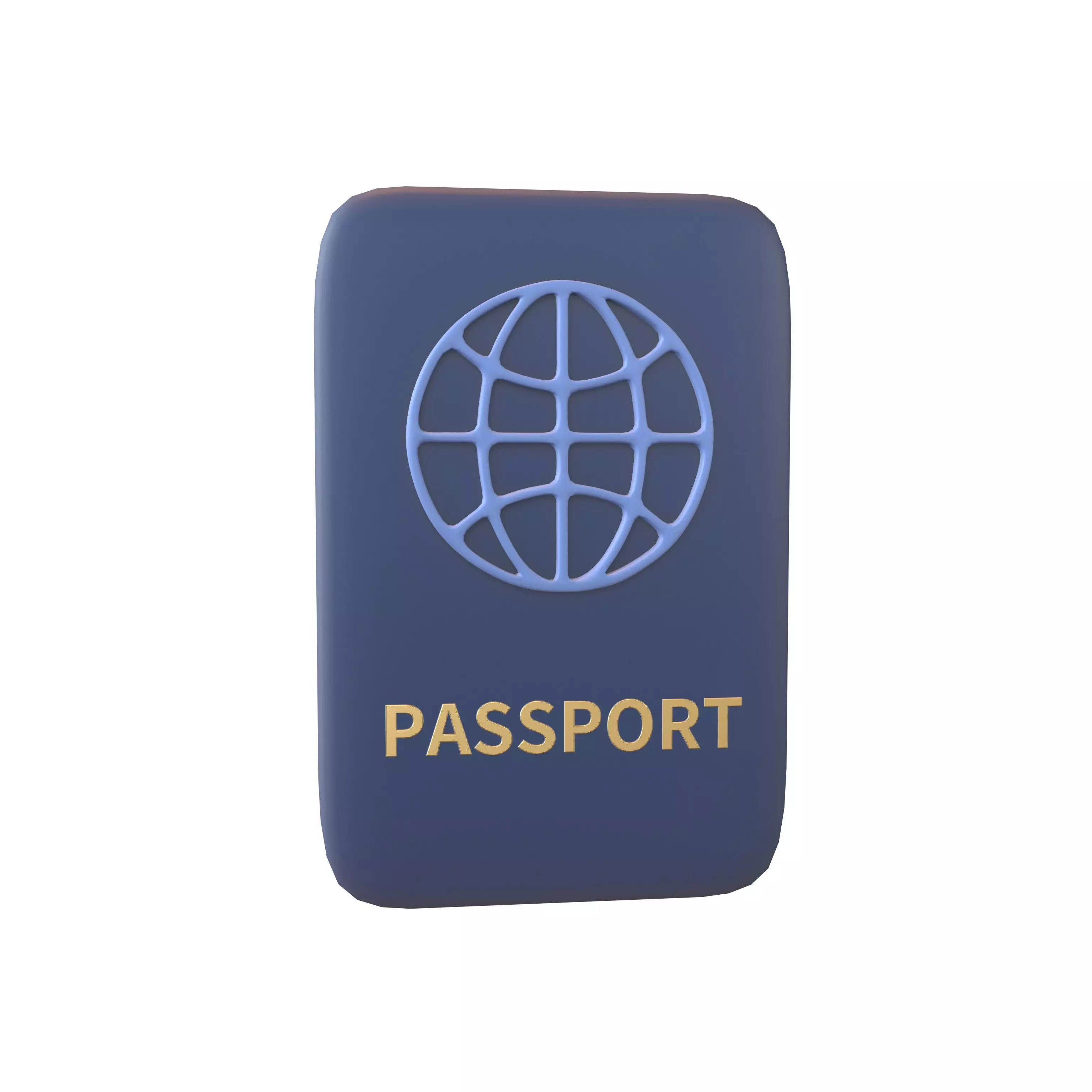 Cartoon Passport v1 001 Low-poly 3D model