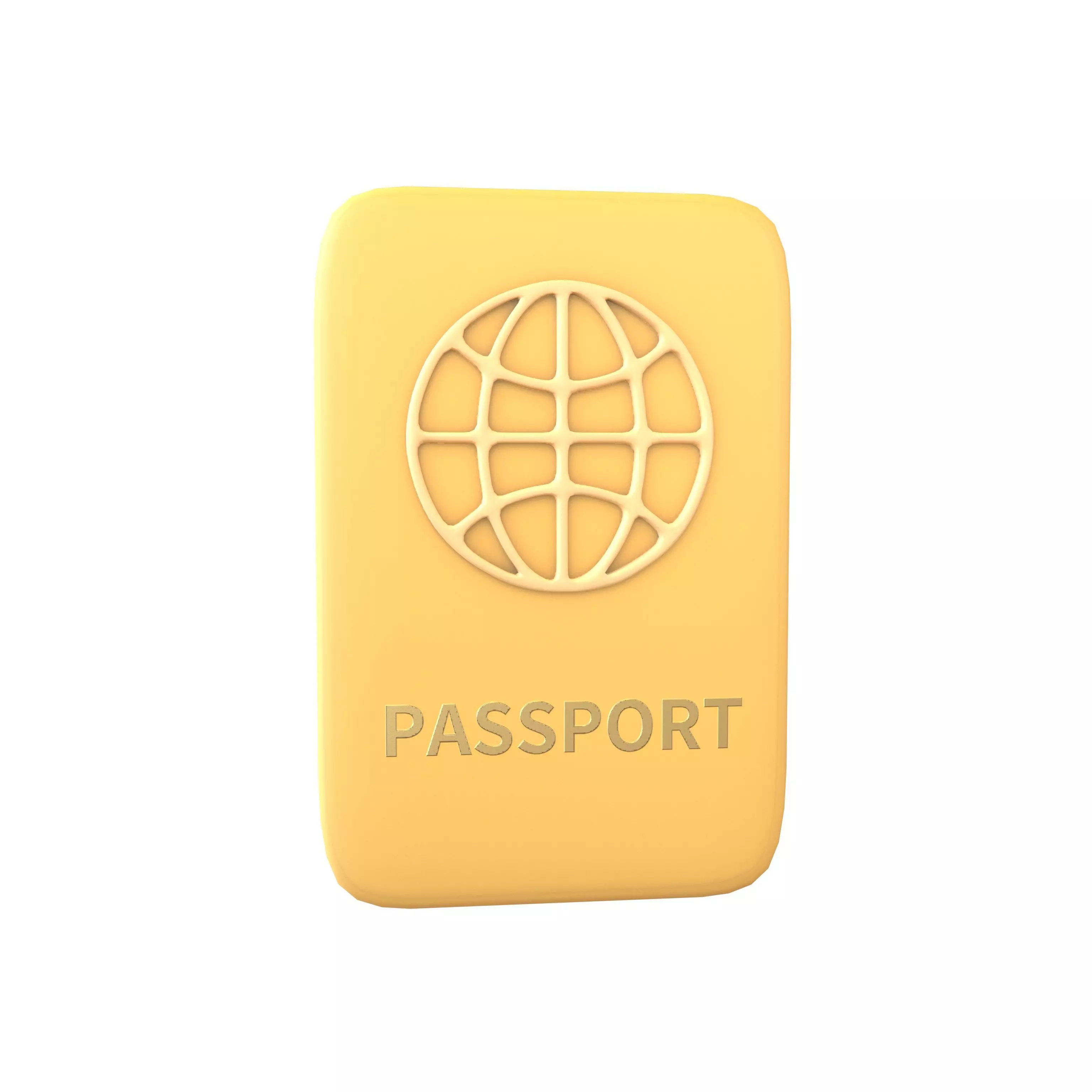 Cartoon Passport v1 004 Low-poly 3D model