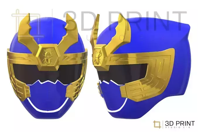 Power Rangers Ninja Storm Navi Thunder Ranger helmet  3D print model