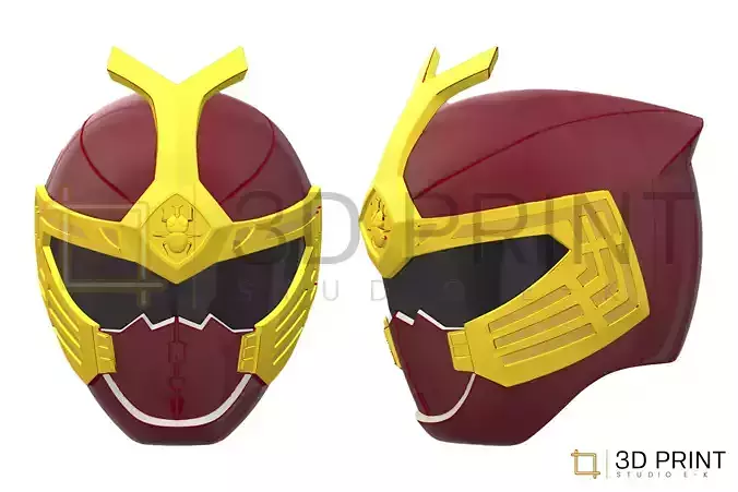 Power Rangers Ninja Storm Crimson Thunder Ranger helmet 