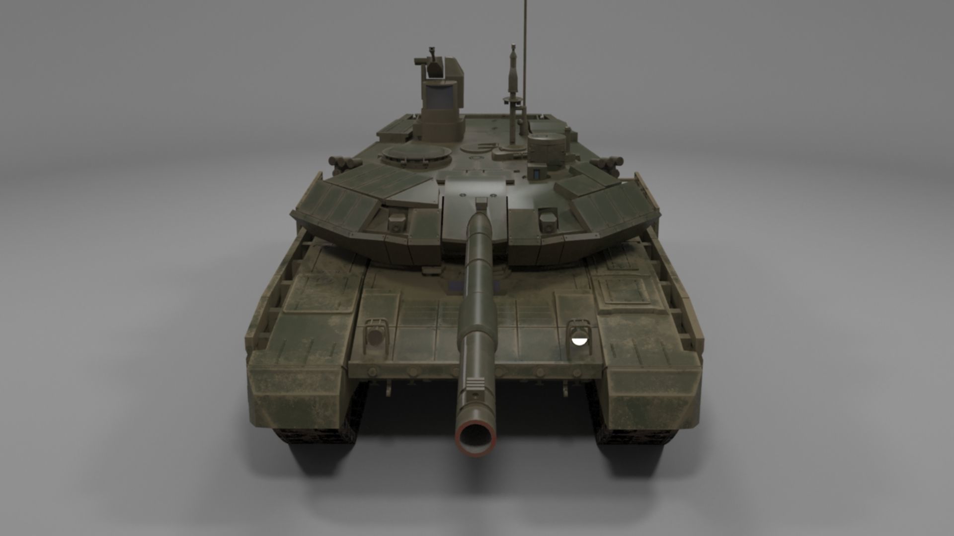 Battle-Worn T90MS Main Battle Tank - 3D Model Low-poly 3D model_26