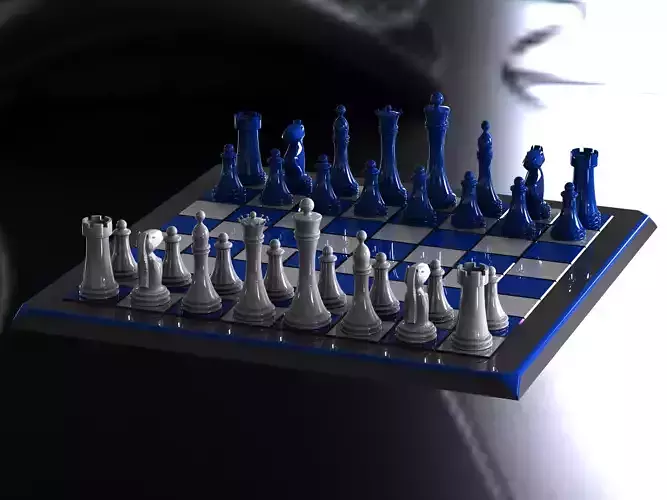 Chess Board Complete Set 3D print model