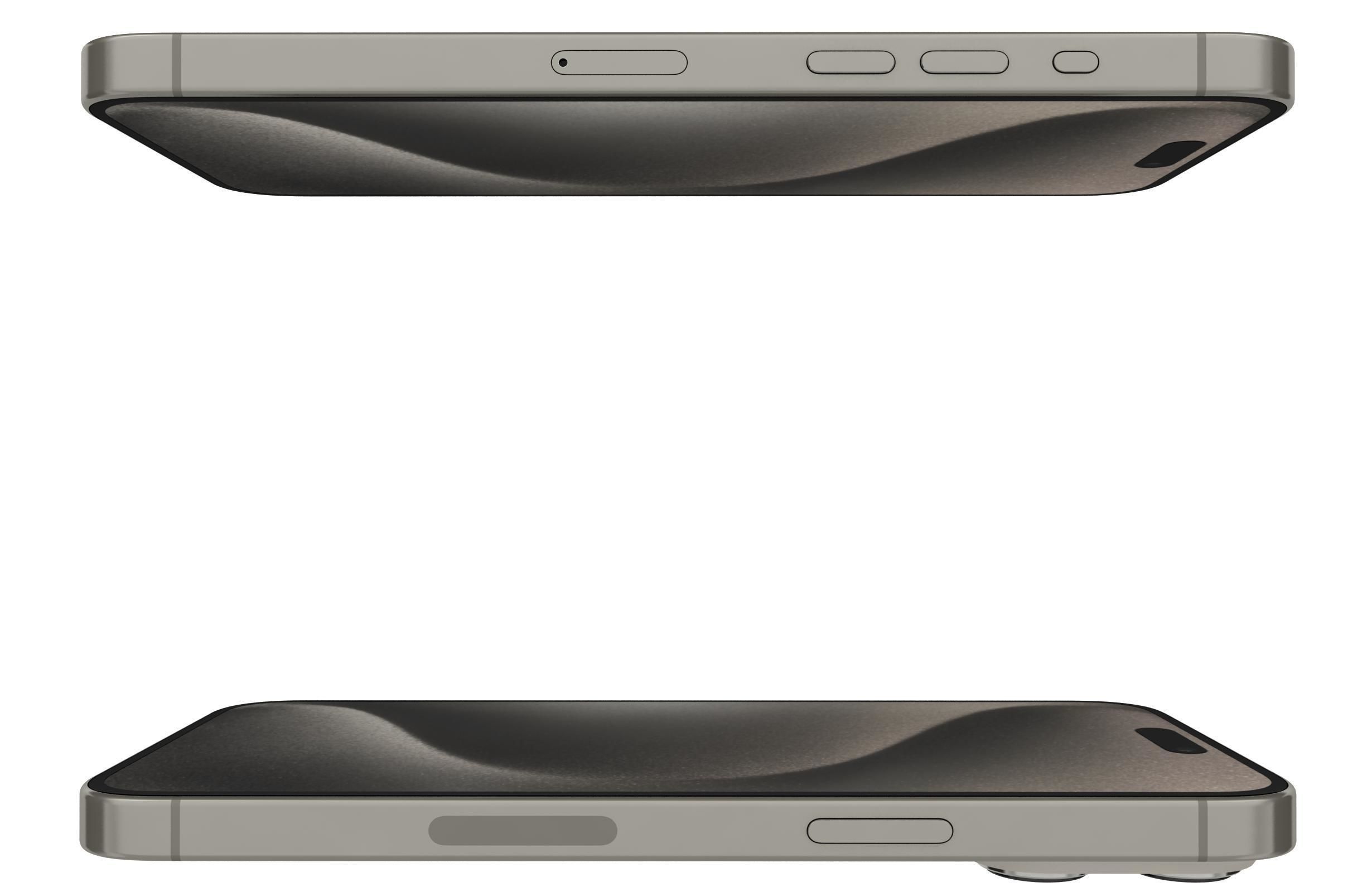 Apple iPhone 15 Pro Max Natural Titanium 3D model_10