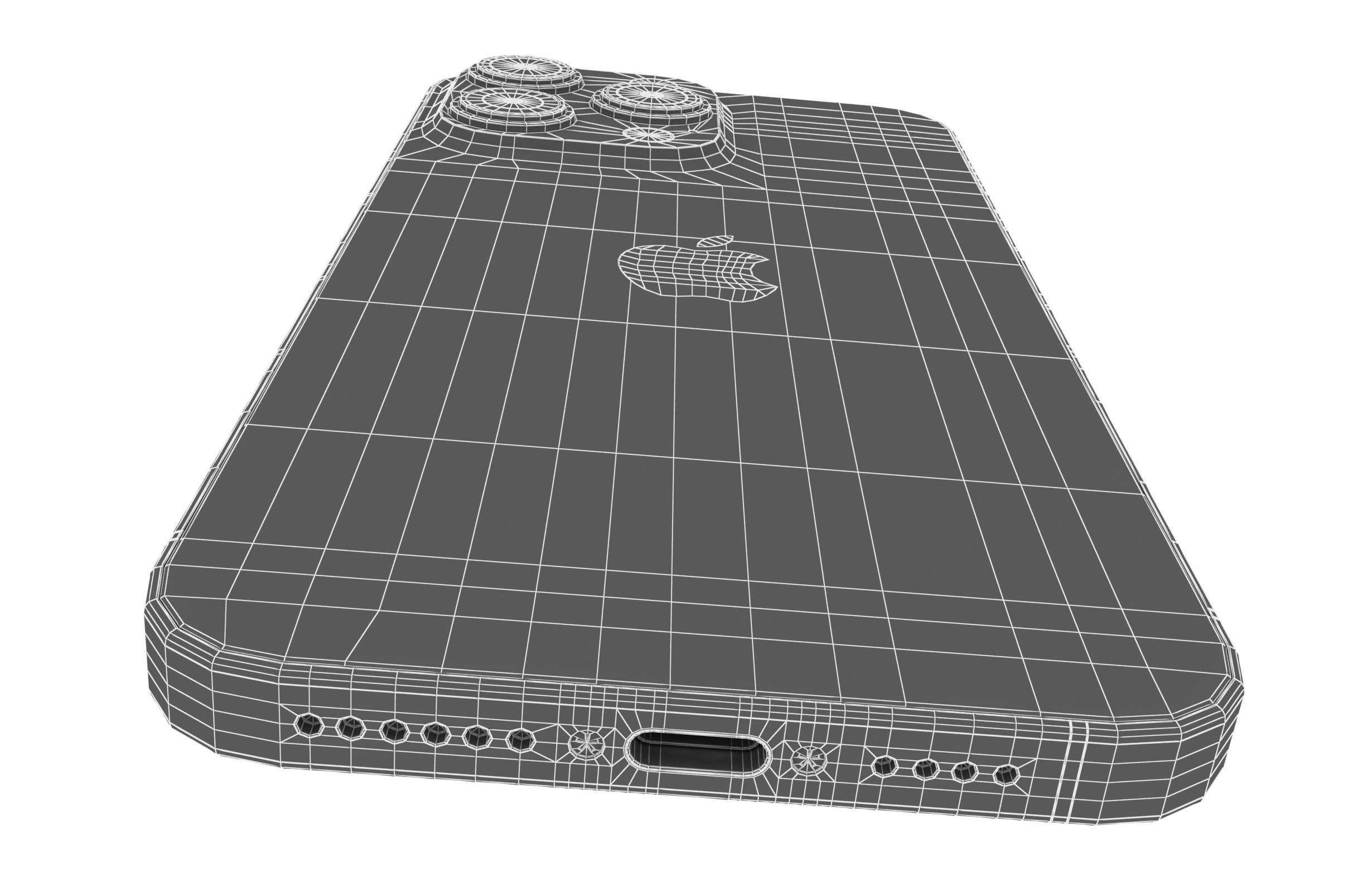 Apple iPhone 15 Pro Max Natural Titanium 3D model_20