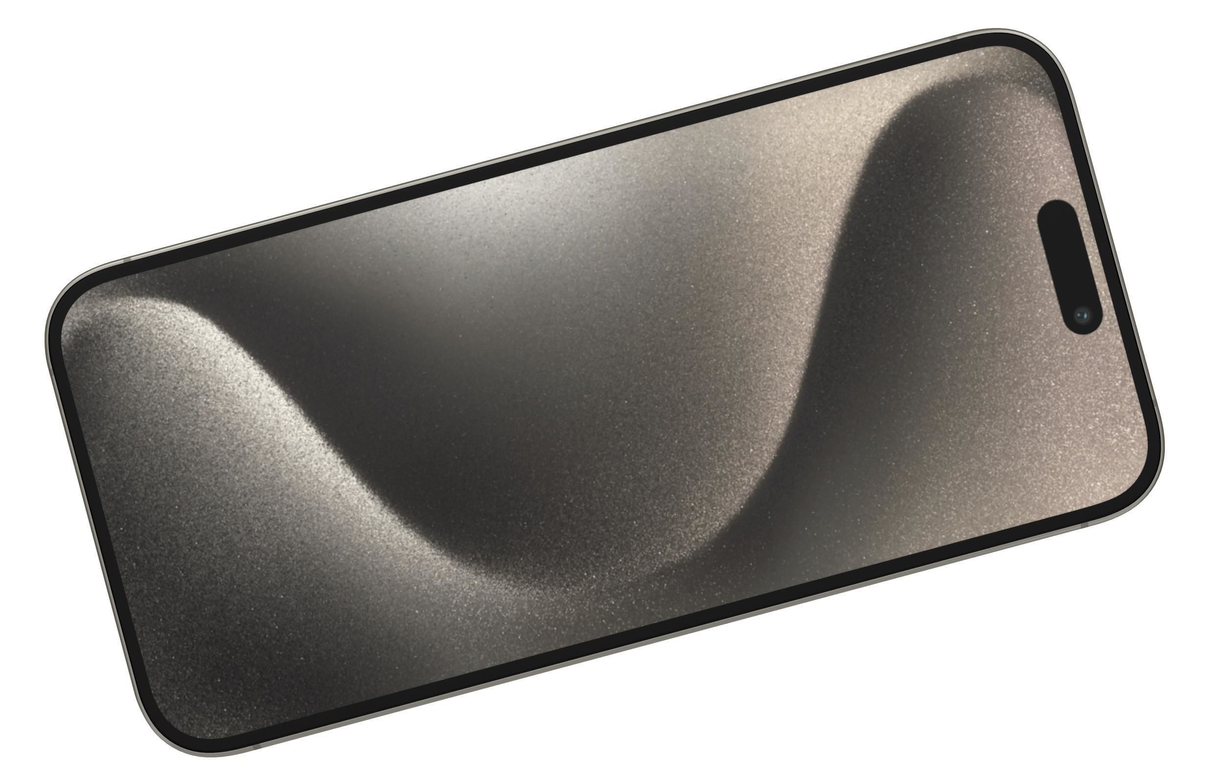 Apple iPhone 15 Pro Max Natural Titanium 3D model_9