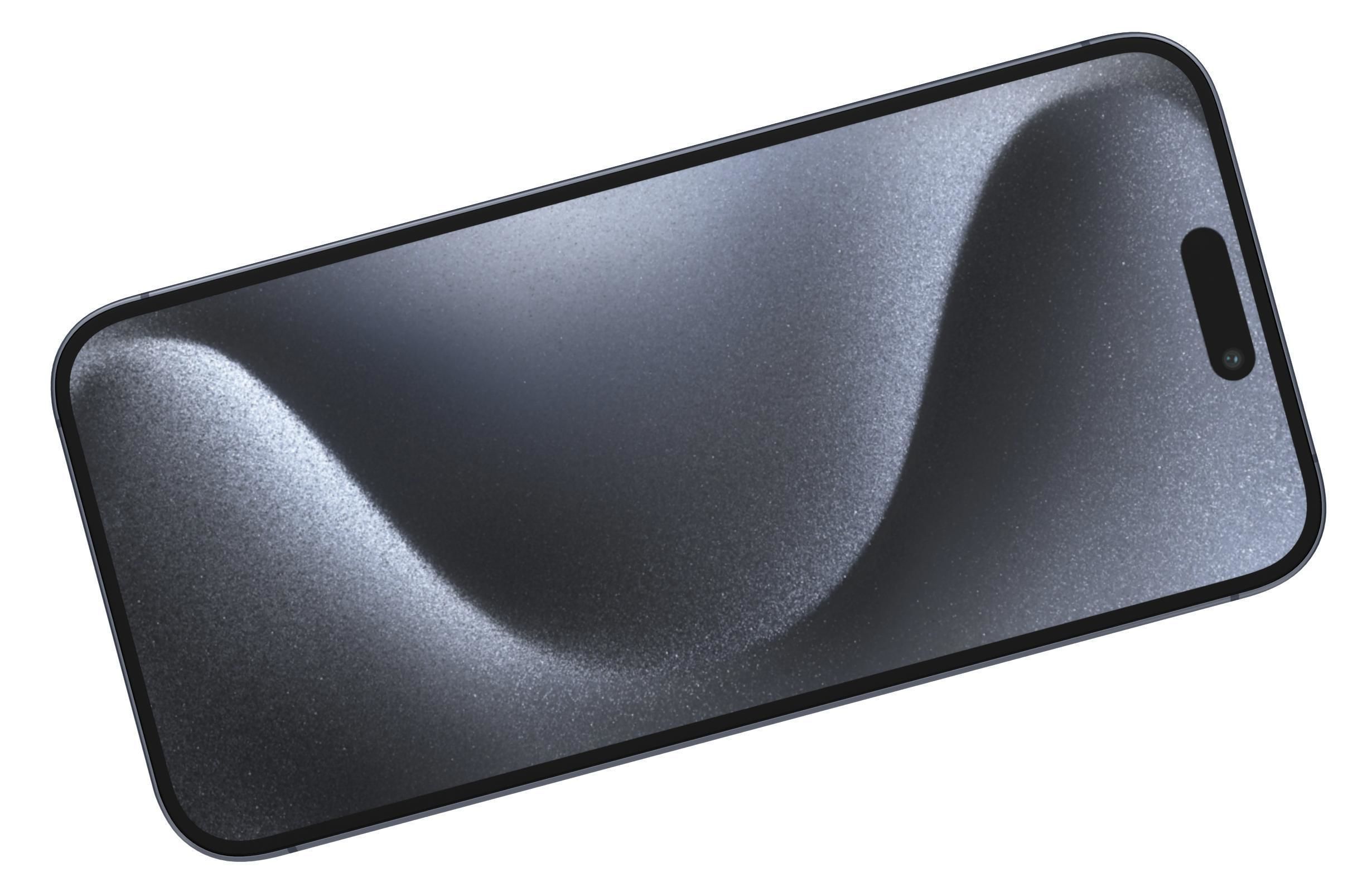 Apple iPhone 15 Pro Max Blue Titanium 3D model_10