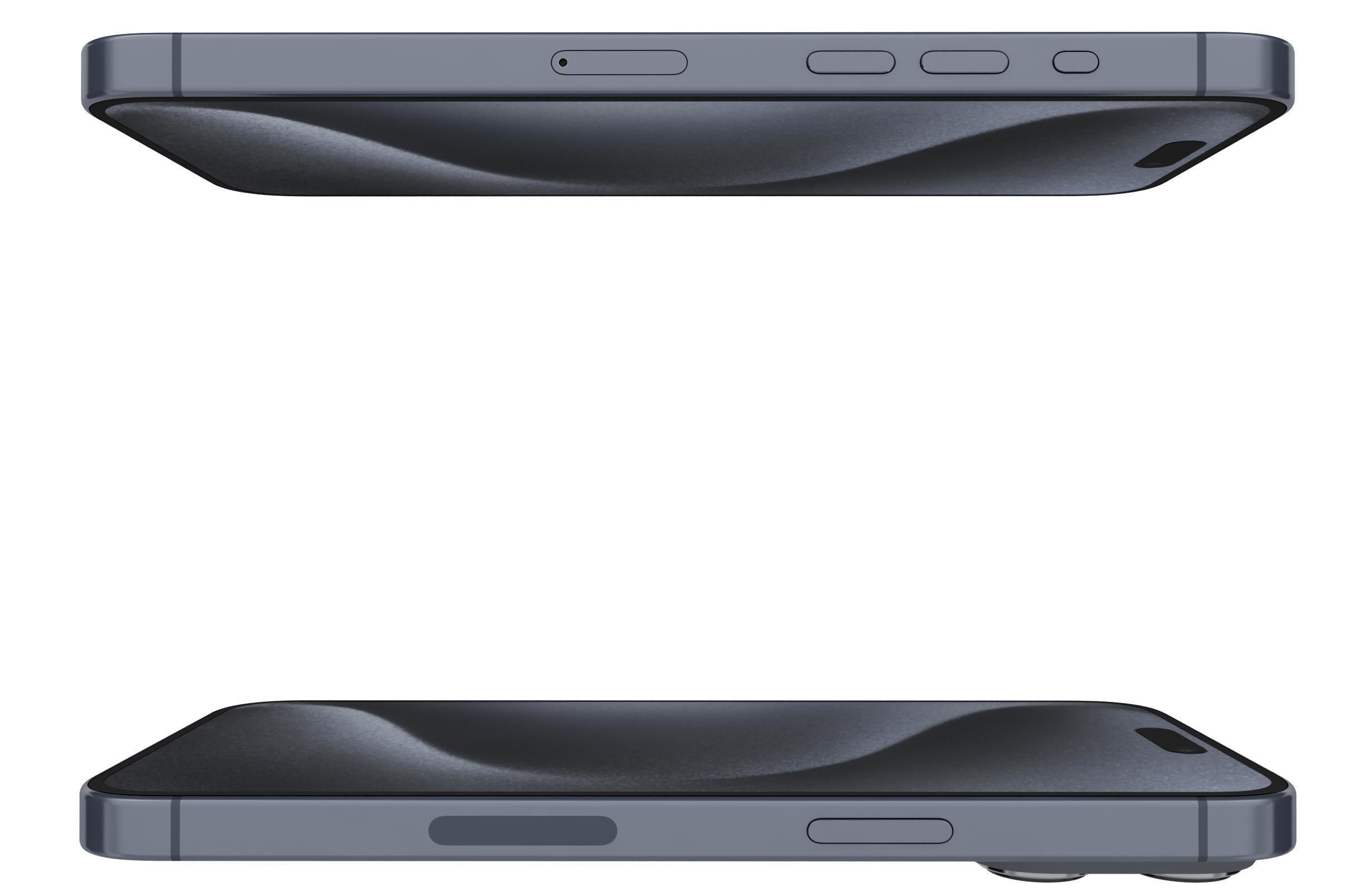 Apple iPhone 15 Pro Max Blue Titanium 3D model_9