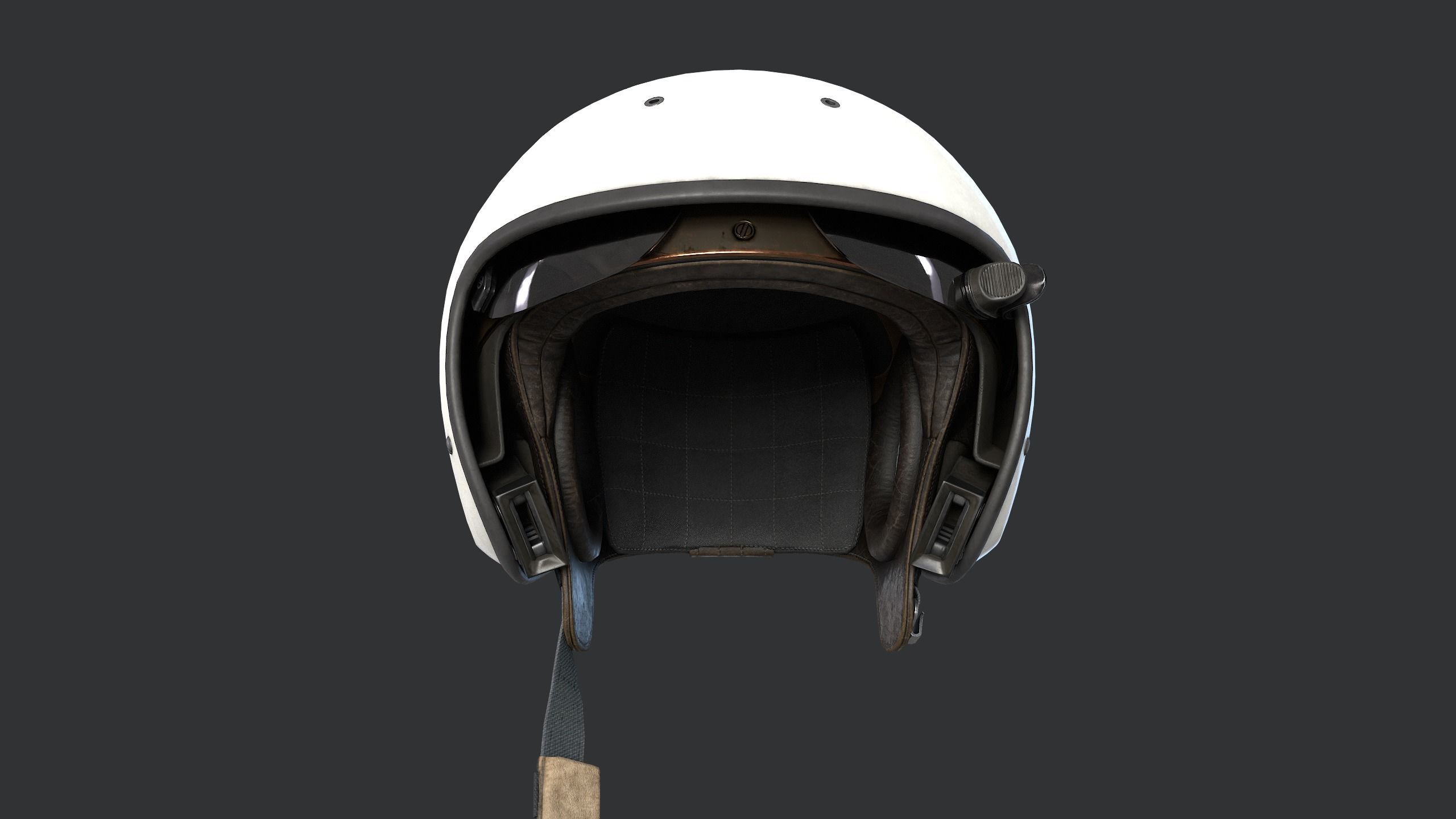 Jet Pilot Helmet ZSH-7A Low-poly 3D model_2