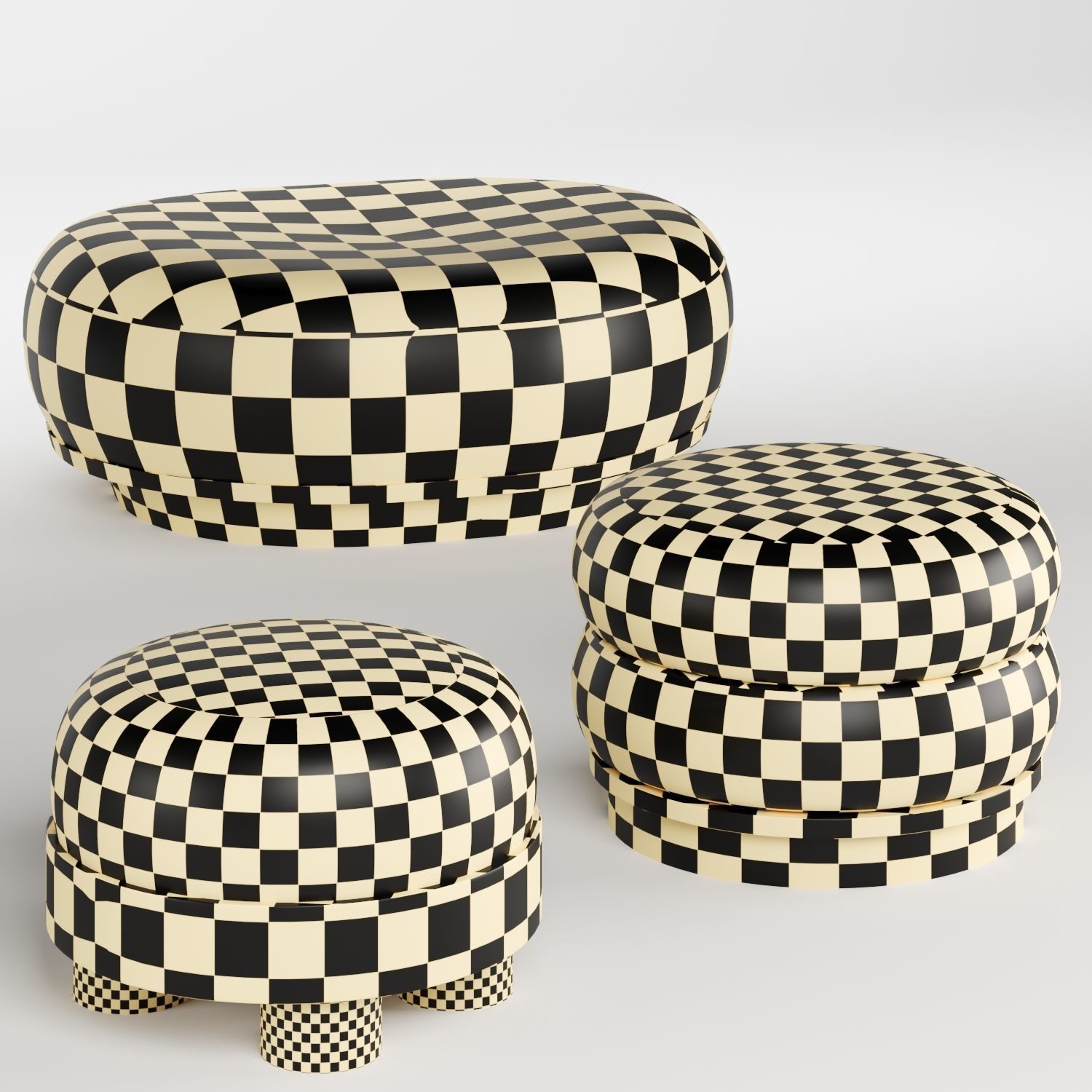 invisible collection pouf 3D model_6