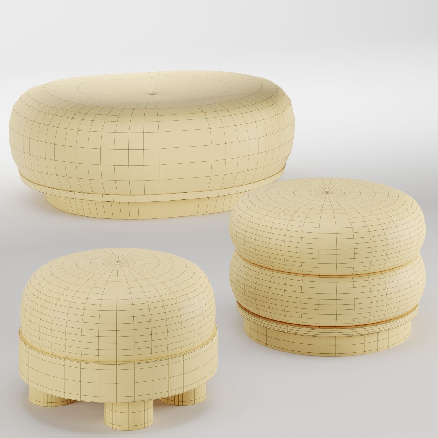 invisible collection pouf 3D model_5