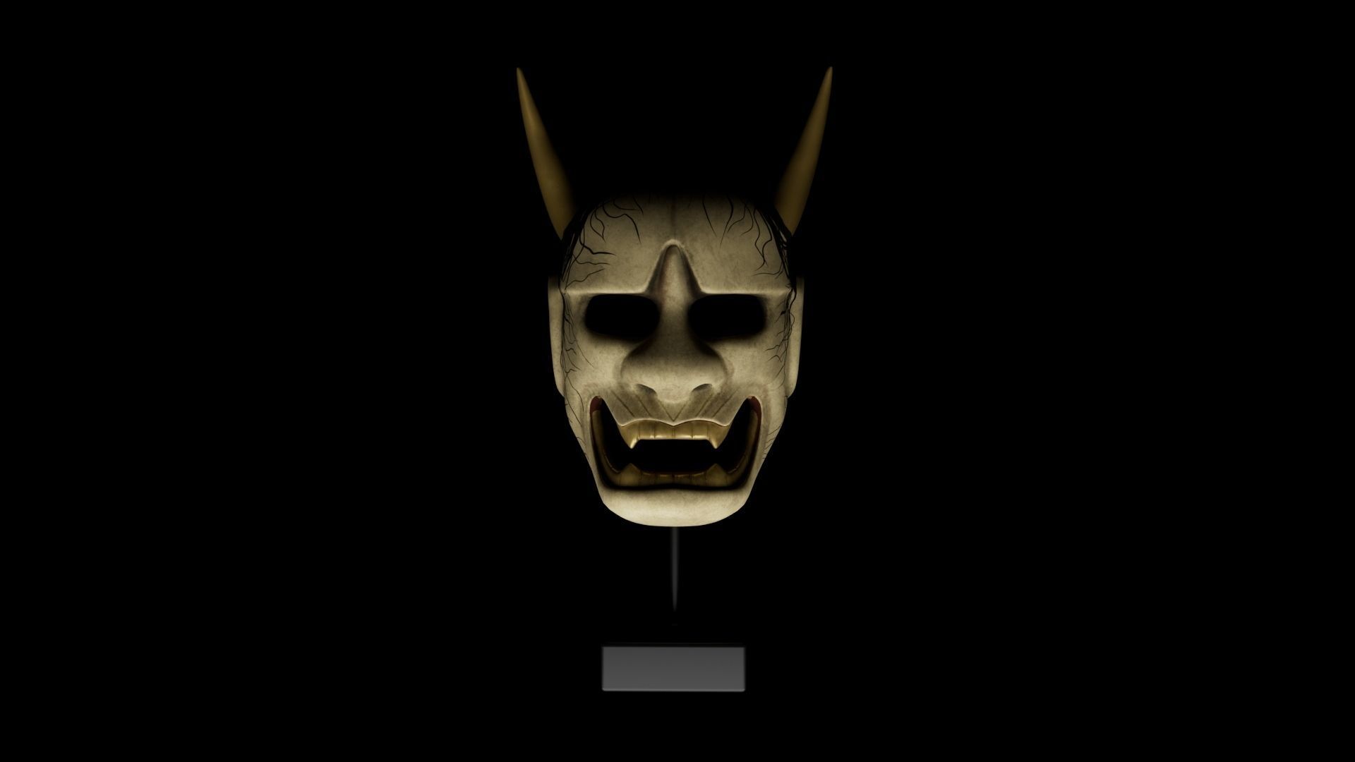 Hannya demon mask 3D model | CGTrader