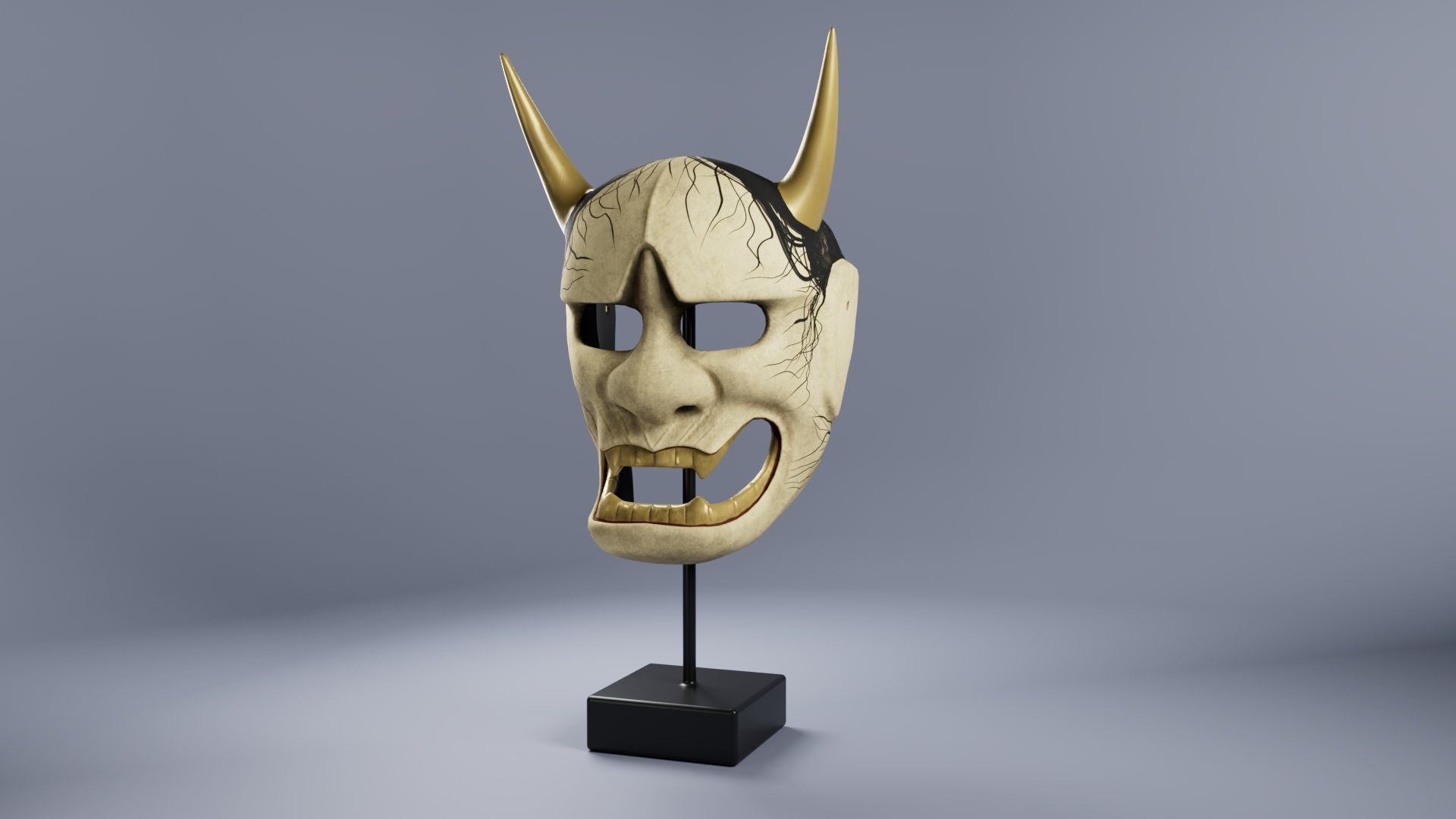 Hannya demon mask 3D model | CGTrader