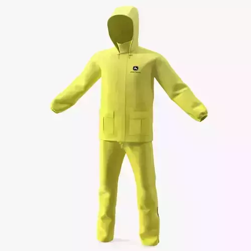 John Deere Unisex Yellow Rain Suit