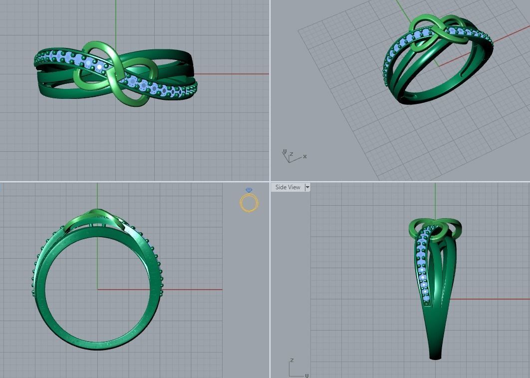 ring jewelry 3D print model_4