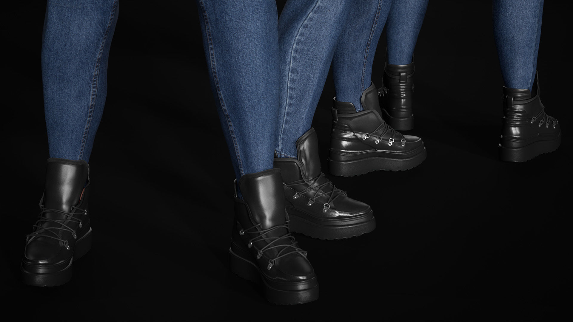 Womens Winter Outfits  3D Model Collection_41