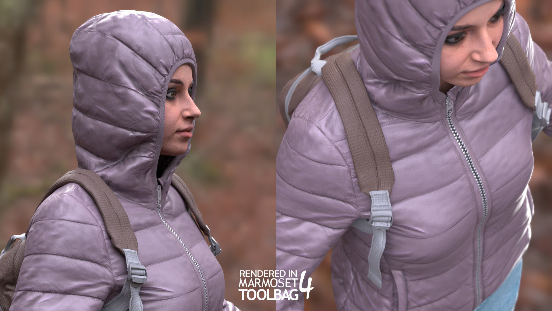 Womens Winter Outfits  3D Model Collection_16