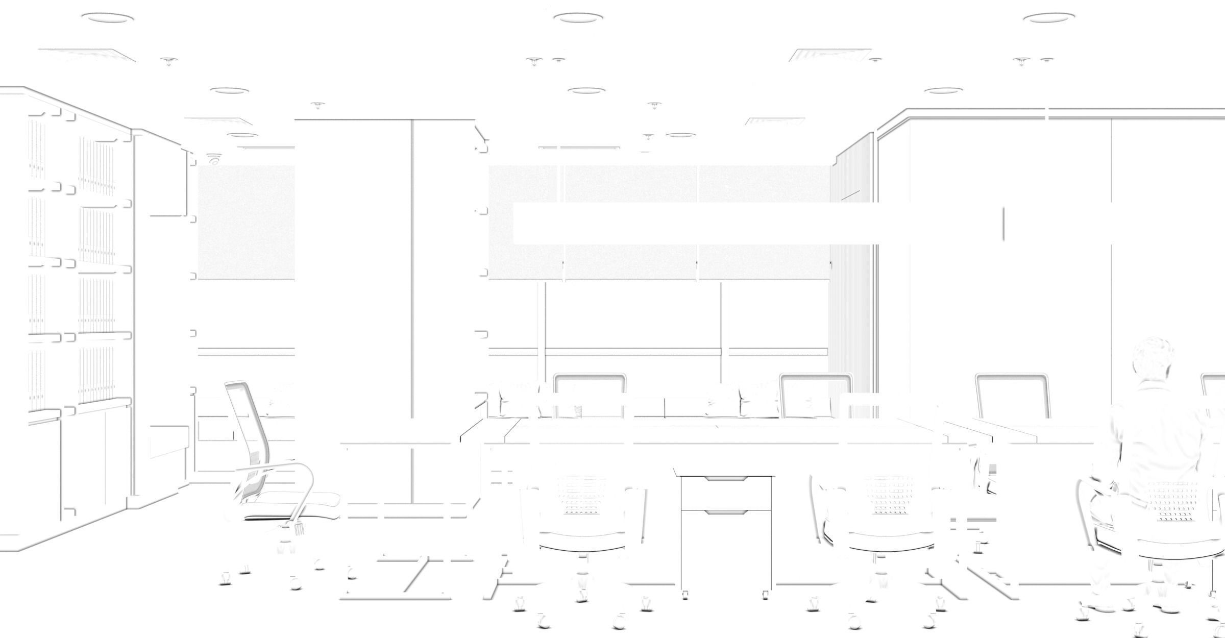Design Office Working Space ATQ Low-poly 3D model_20