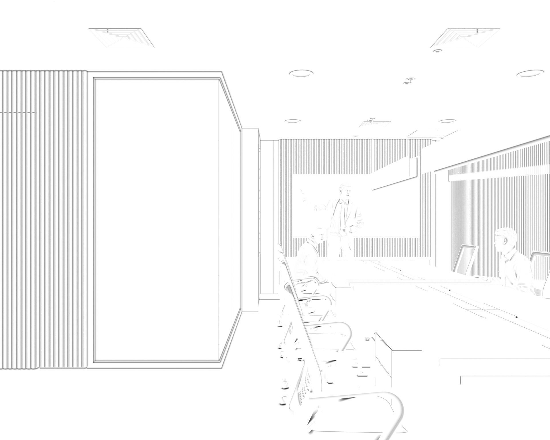 Design Office Working Space ATQ Low-poly 3D model_18