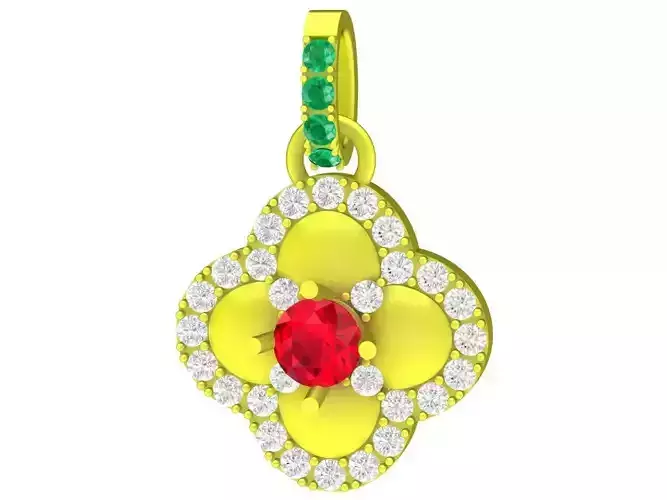 6670 Diamond Flower Charm Bracelets