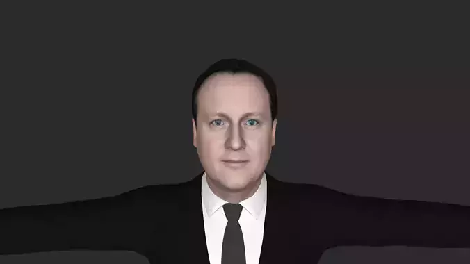 David Cameron Hyper Realistic Full Body Rigged Character 3D model