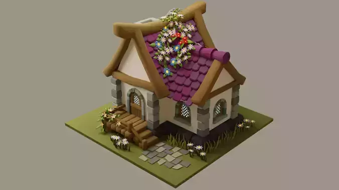 Cartoon House 9 3D model