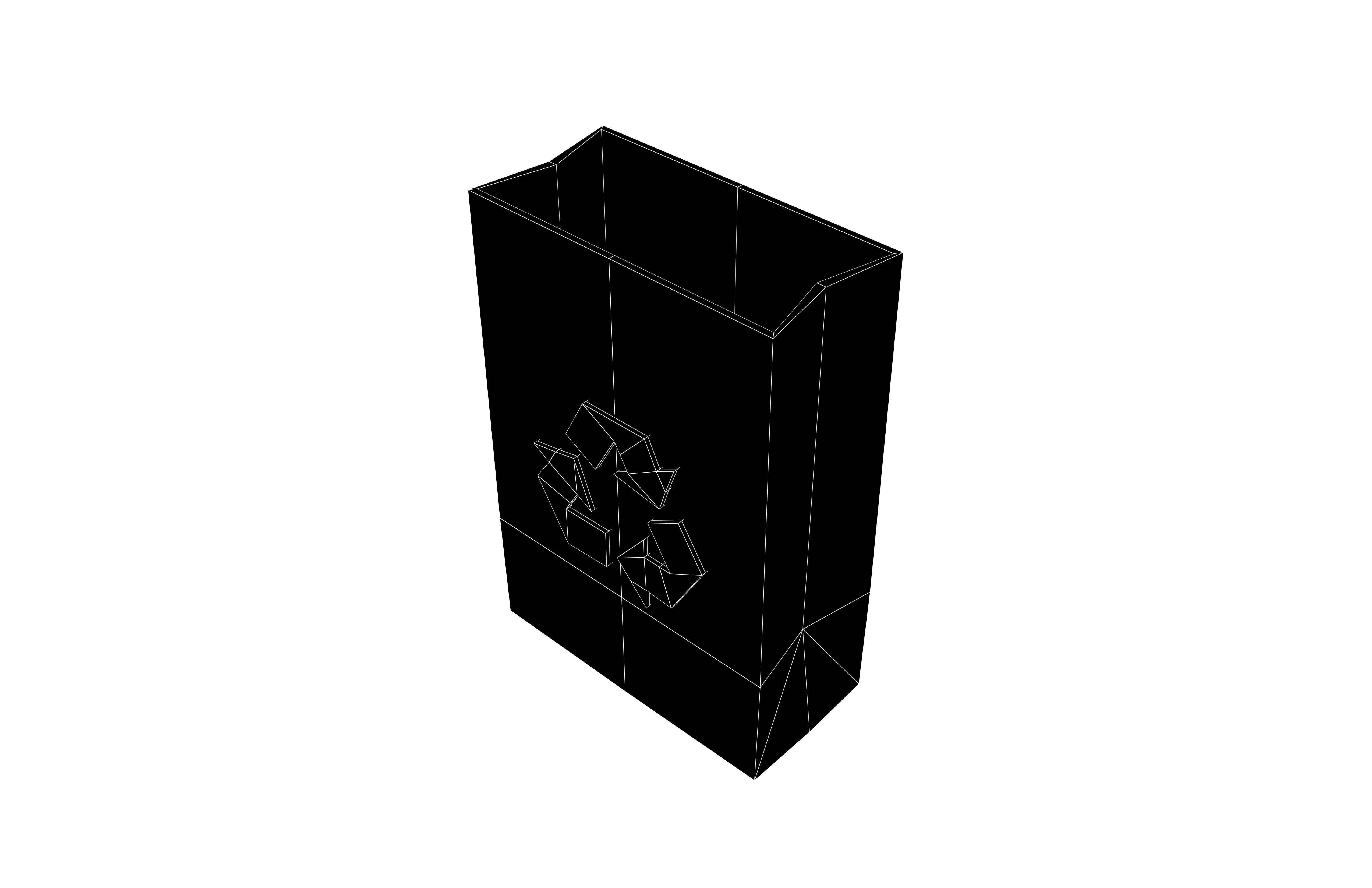 Recycle Paper Bag v1 002 Low-poly 3D model_6