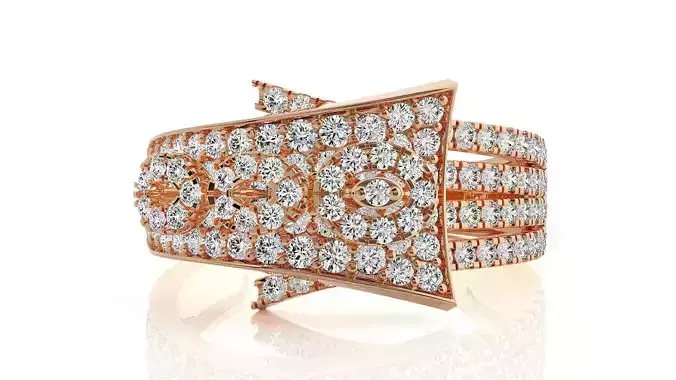 High Jewelry Diamond Cocktail Ring 3dm stl 3dm stl renders 