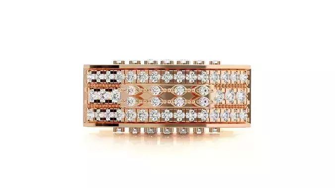 High Jewelry Diamond Cocktail Ring 3dm stl 3dm stl renders 