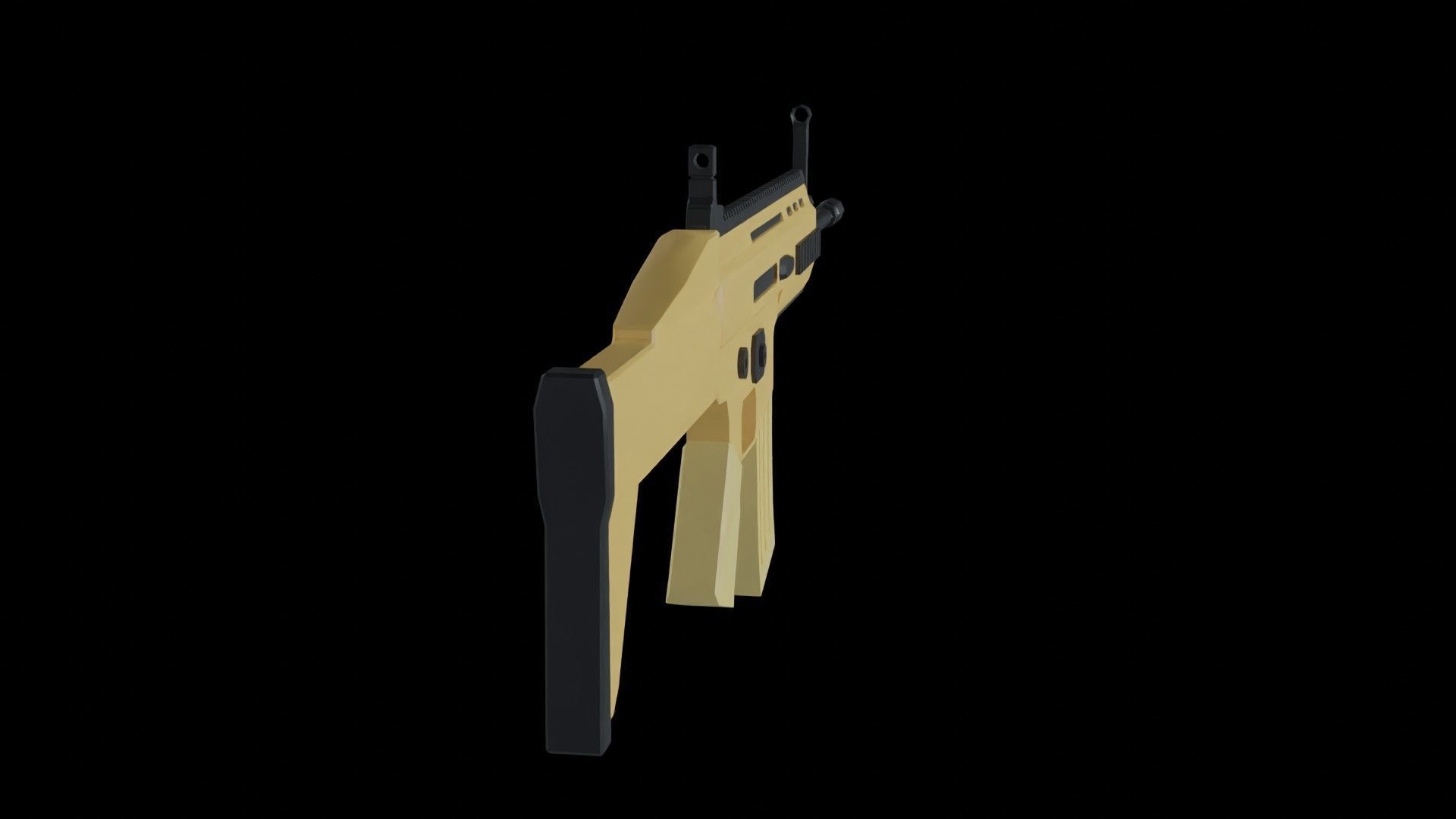 Scar-L Low Poly Ready 3D model Low-poly 3D model_4