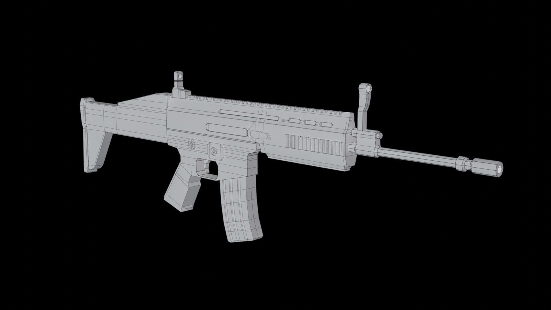 Scar-L Low Poly Ready 3D model Low-poly 3D model_5