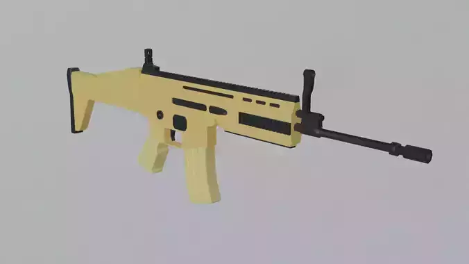 Scar-L Low Poly Ready 3D model Low-poly 3D model