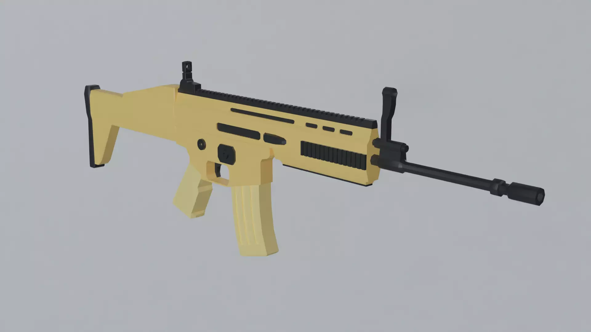 Scar-L Low Poly Ready 3D model Low-poly 3D model_0
