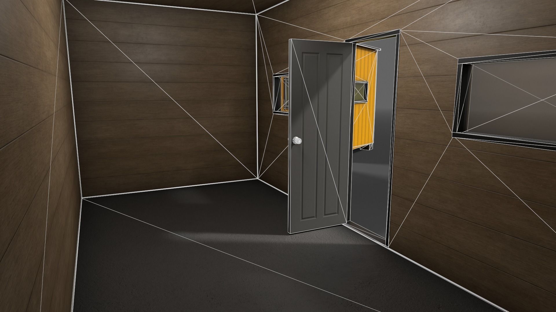 PBR Shed House B 20ft V3 Low-poly 3D model_18