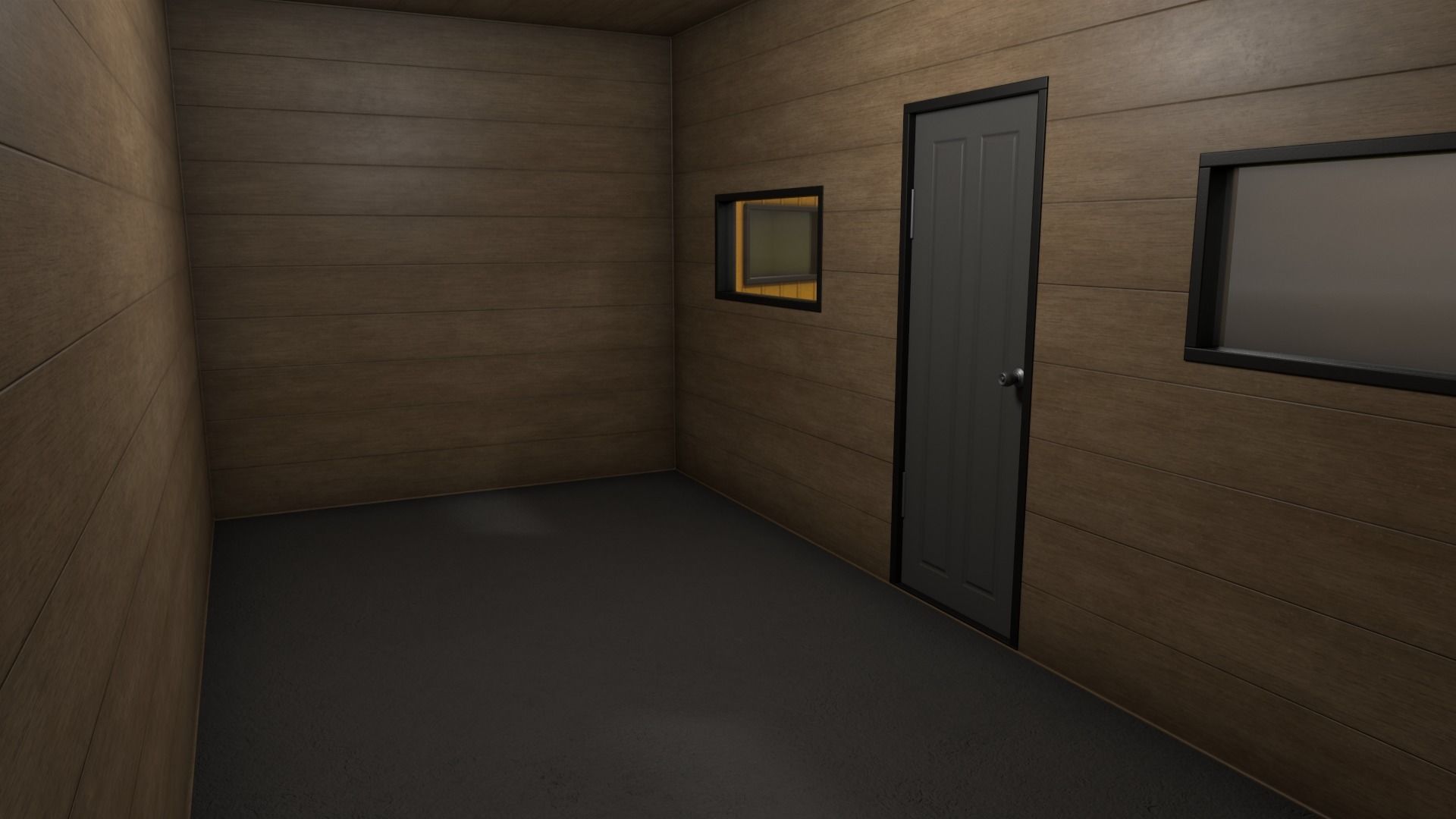 PBR Shed House B 20ft V3 Low-poly 3D model_16