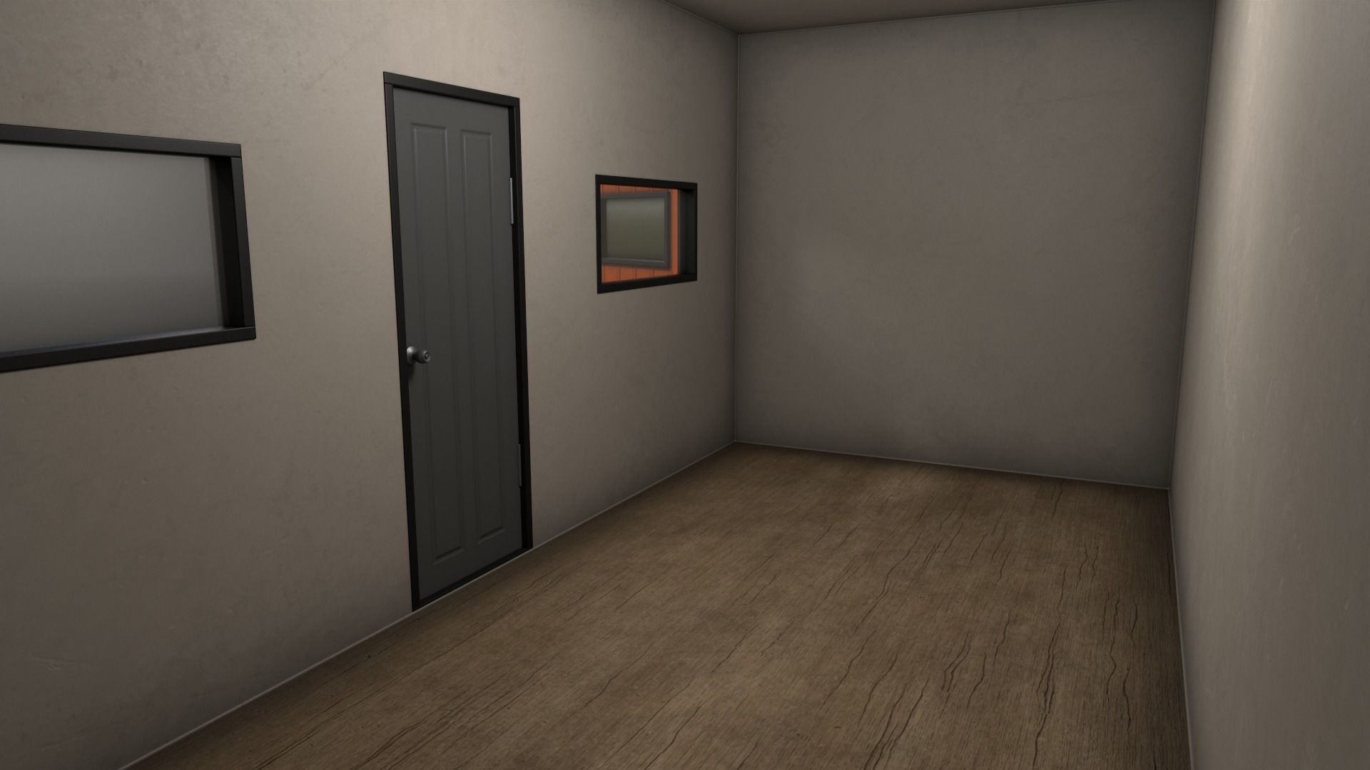 PBR Shed House B 20ft V3 Low-poly 3D model_13