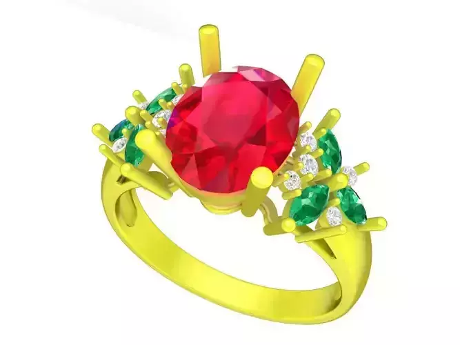 6677 Fashion Diamond Women Ring