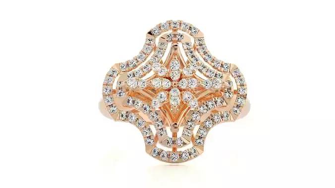 High Jewelry Diamond Cocktail Ring 3dm stl 3dm stl renders 