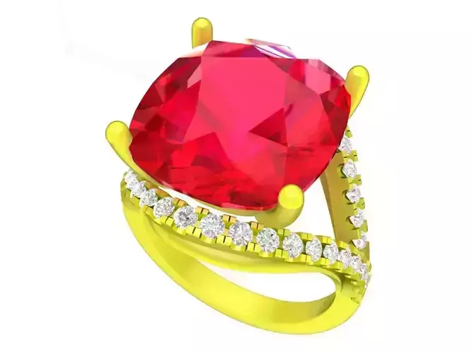 6678 fashion diamond women ring