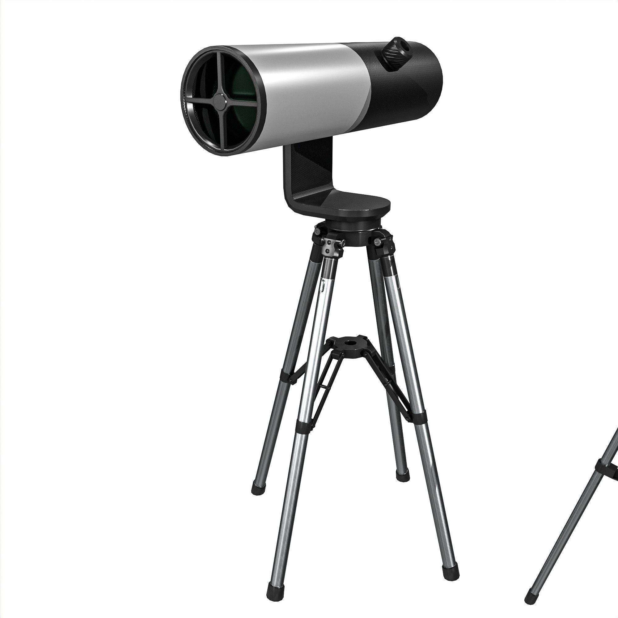 Telescope Pack Low-poly 3D model_9