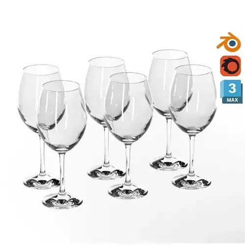 Wine serving glass