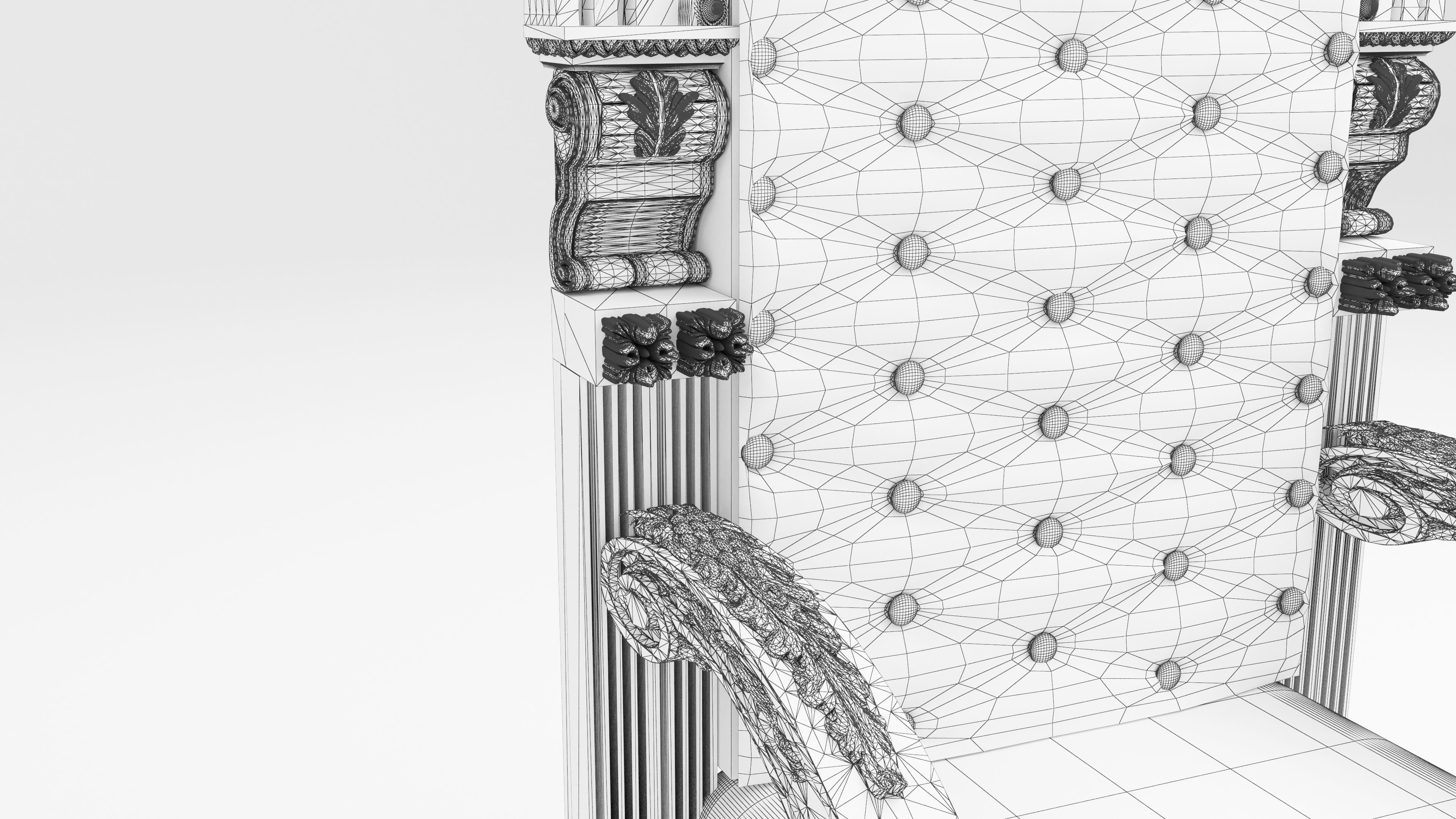 King Throne 4 - 4K 3D model_11