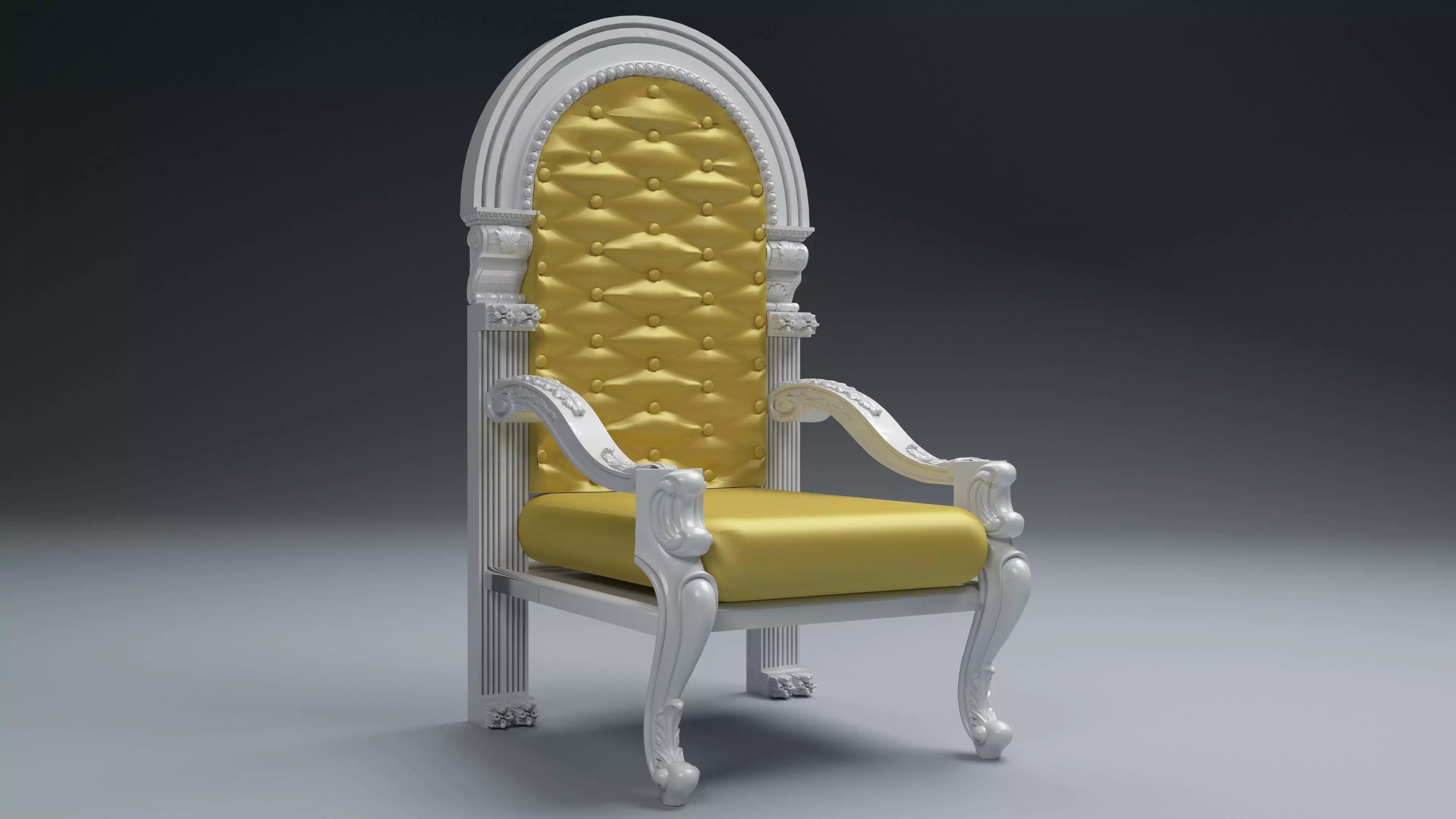 King Throne 4 - 4K 3D model_0